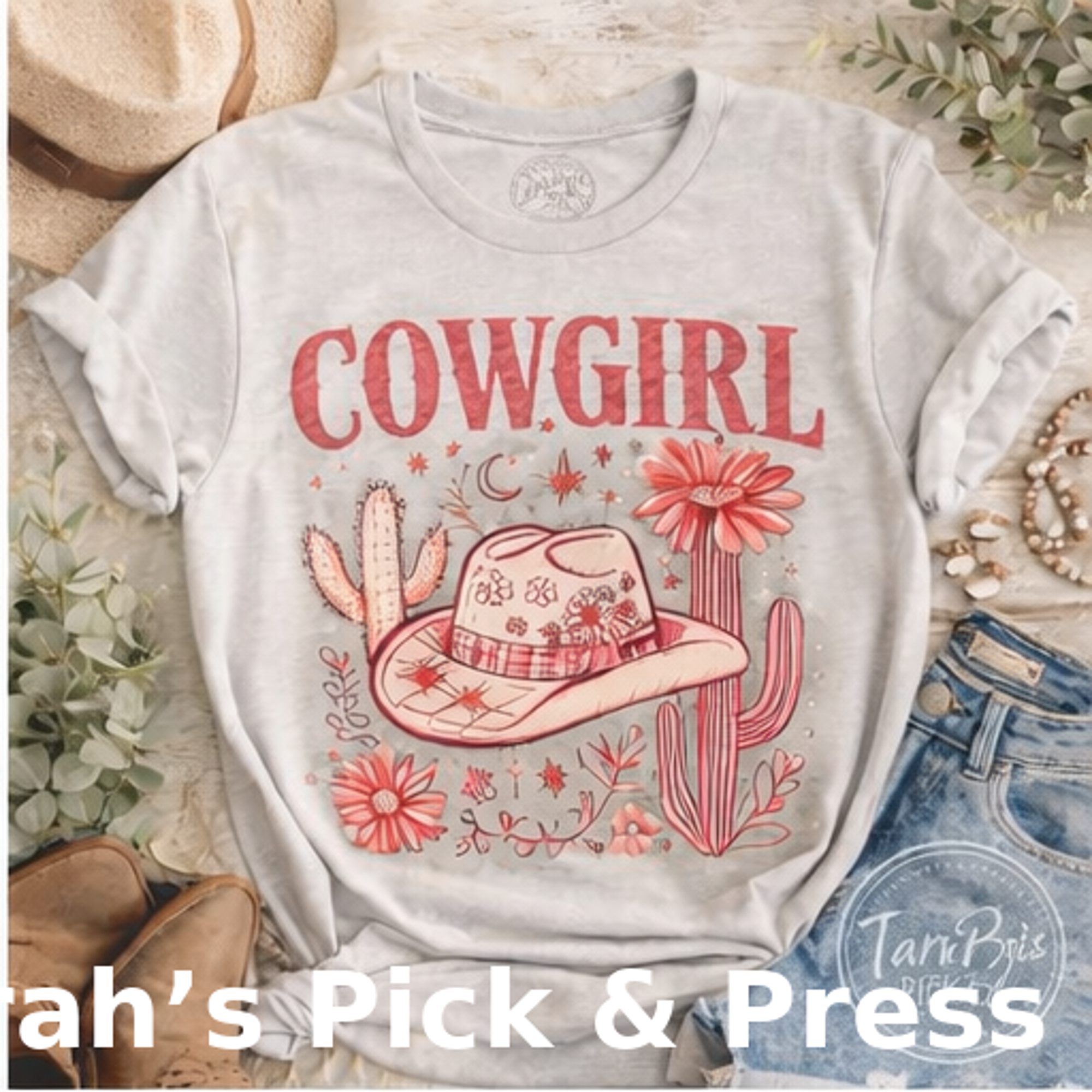 Cowgirl Desert Graphic Tee 🌵🤠