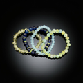 Elegant Beaded Bracelet Stack – Blue, Aqua & Green Tones